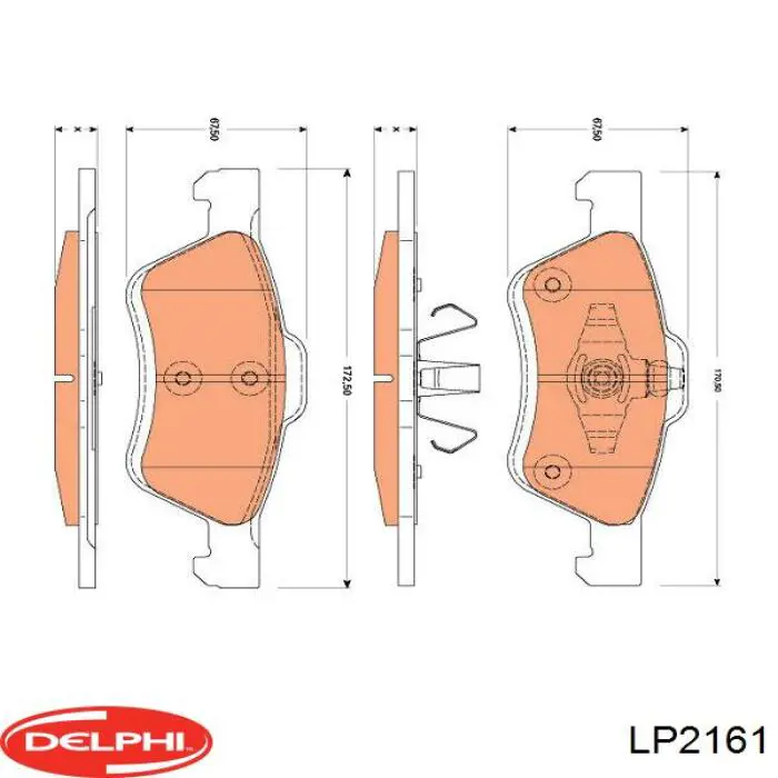Колодки Delphi LP2161 цена, от 38.49 USD