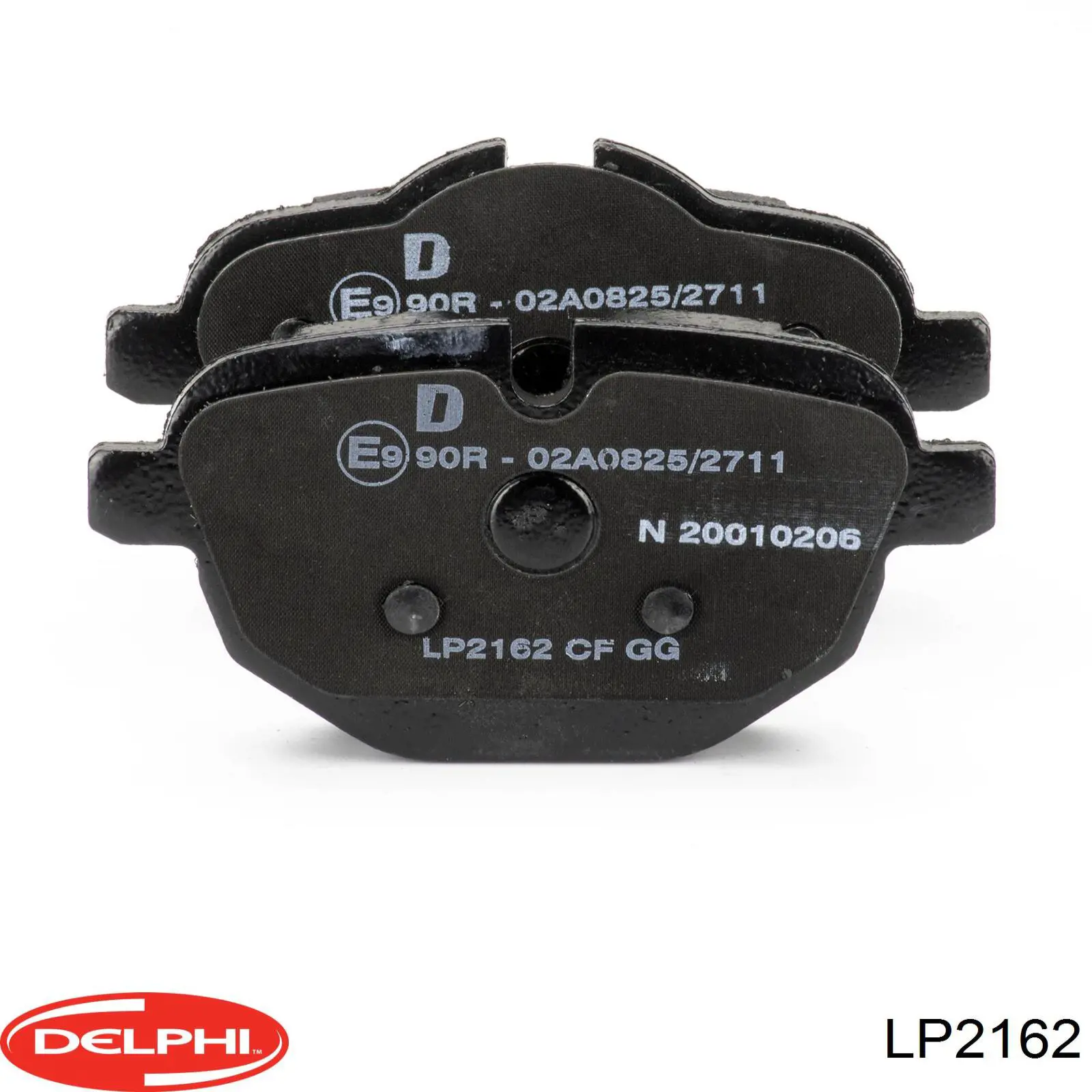 LP2162 Delphi колодки тормозные задние дисковые