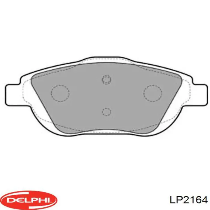 Передние тормозные колодки LP2164 Delphi