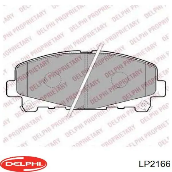 LP2166 Delphi колодки тормозные передние дисковые