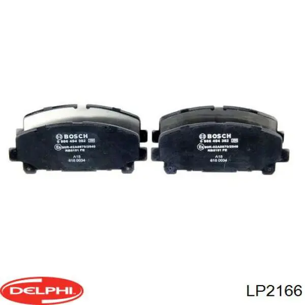 Передние тормозные колодки LP2166 Delphi