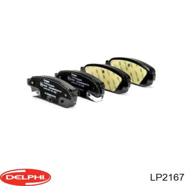 Задние тормозные колодки LP2167 Delphi