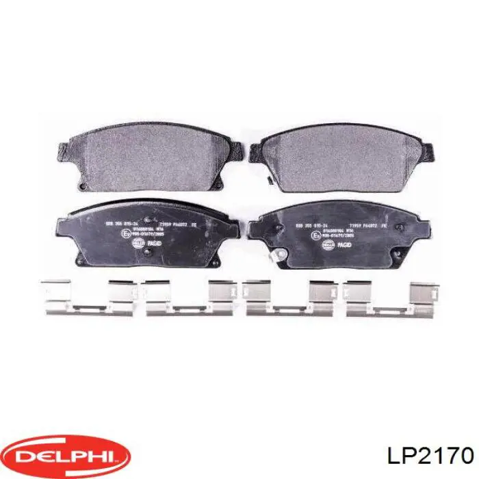 Передние тормозные колодки LP2170 Delphi