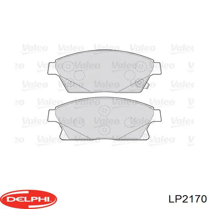 Тормозные колодки Delphi LP2170