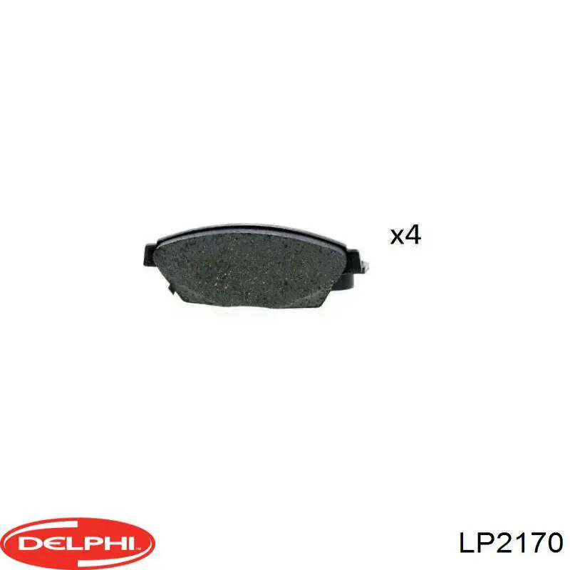Купить LP2170 Delphi Колодки тормозные