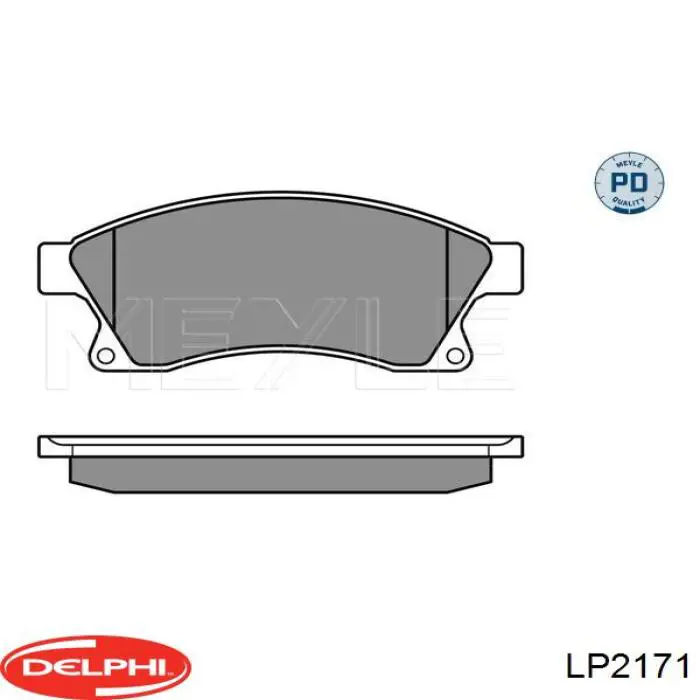 Купить LP2171 Delphi Колодки тормозные