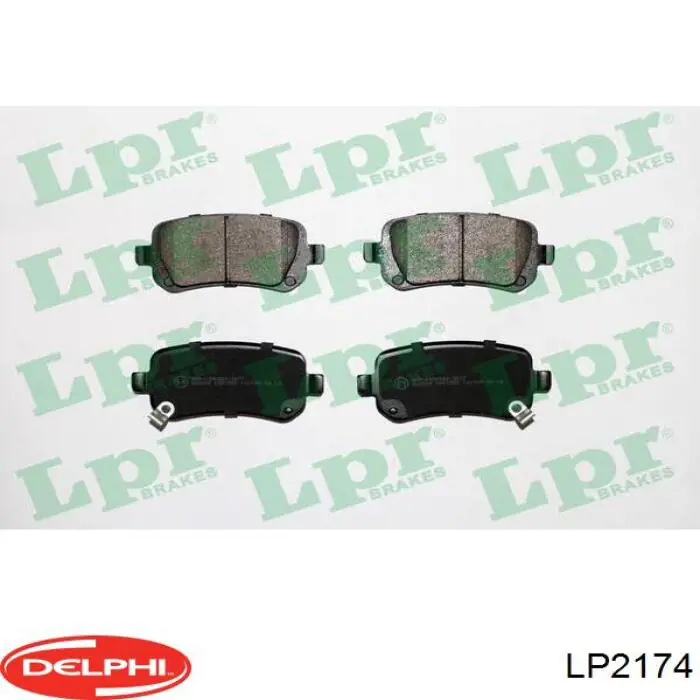 Колодки дисковые  Delphi LP2174 цена, от 24.02 USD