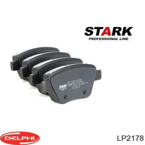 Задние дисковые колодки Delphi LP2178