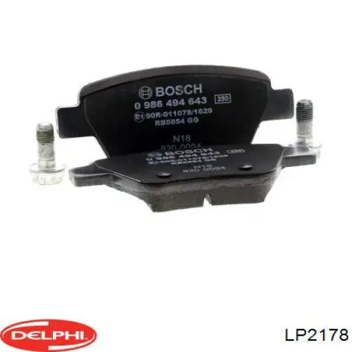 Колодки дисковые  Delphi LP2178 цена, от 22.80 USD