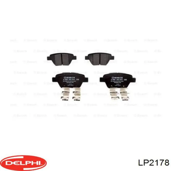 Купить LP2178 Delphi Колодки тормозные задние, дисковые