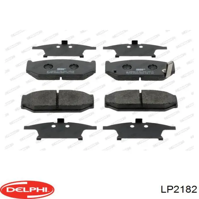 LP2182 Delphi колодки тормозные передние дисковые