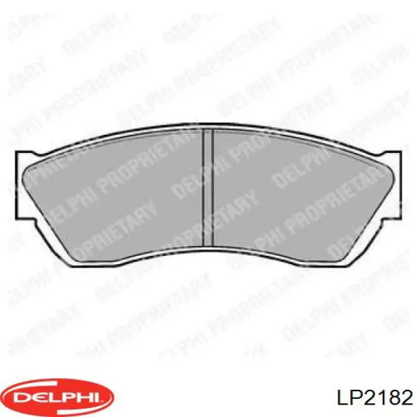 Купить LP2182 Delphi Колодки тормозные