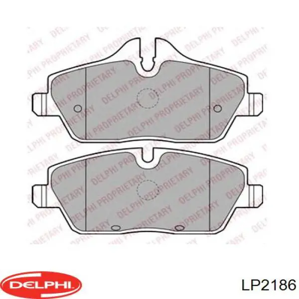 Купить LP2186 Delphi Колодки тормозные