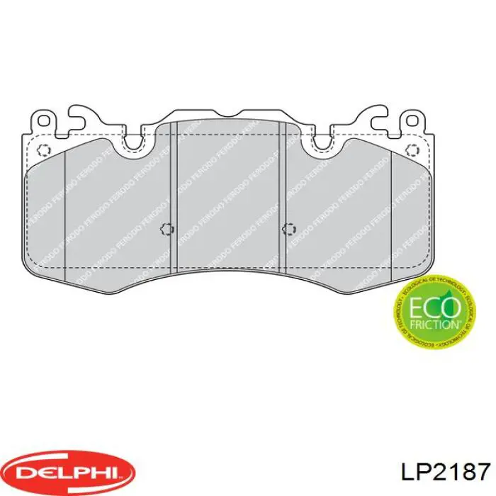 Тормозные колодки Delphi LP2187