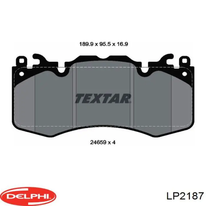Купить LP2187 Delphi Колодки тормозные