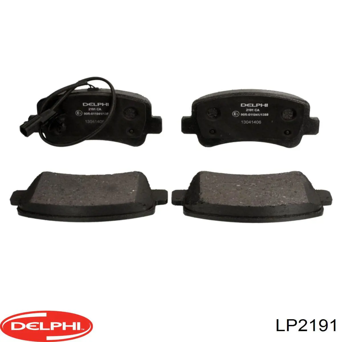 Купить LP2191 Delphi Колодки тормозные задние, дисковые