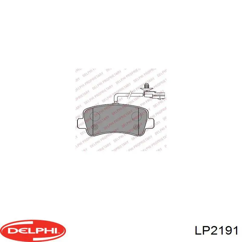 LP2191 Delphi Колодки тормозные дисковые комплект
