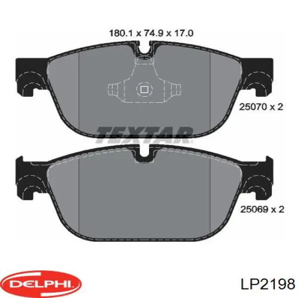 Колодки Delphi LP2198 цена, от 44.29 USD
