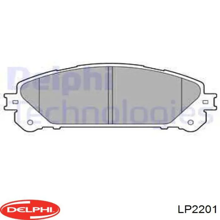 LP2201 Delphi колодки тормозные передние дисковые
