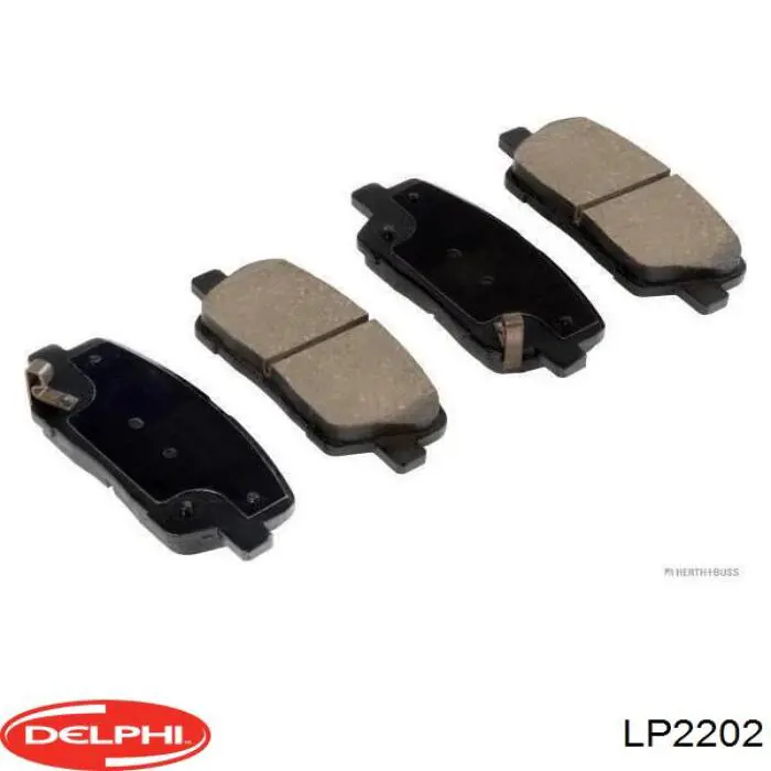 LP2202 Delphi задние тормозные колодки