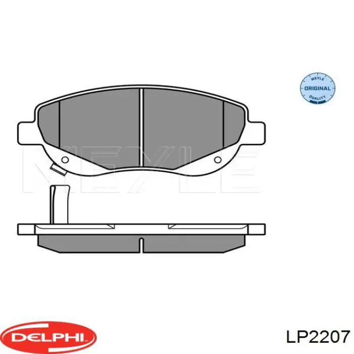 Передние тормозные колодки LP2207 Delphi