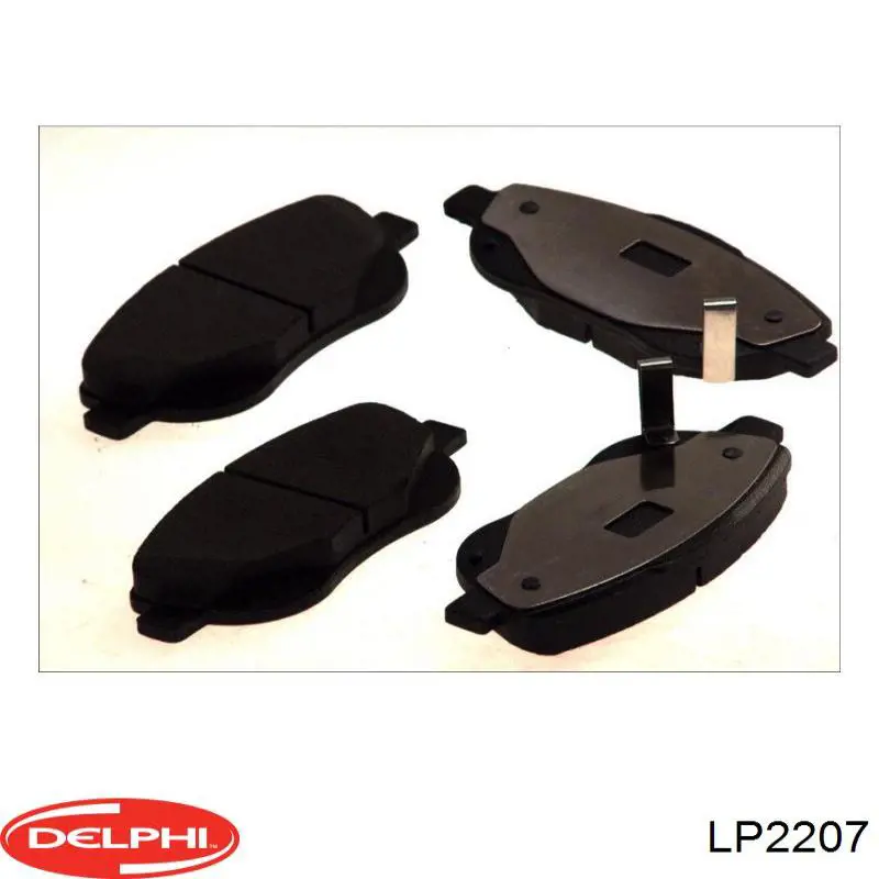 LP2207 Delphi колодки тормозные передние дисковые