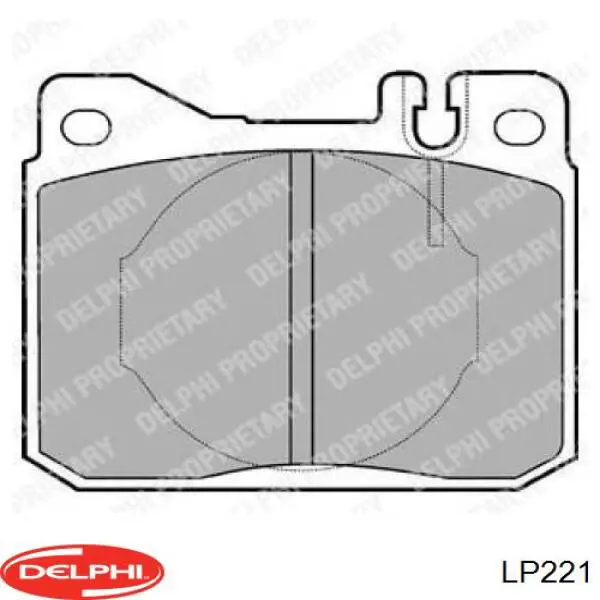 Колодки Delphi LP221 цена, от 14.24 USD