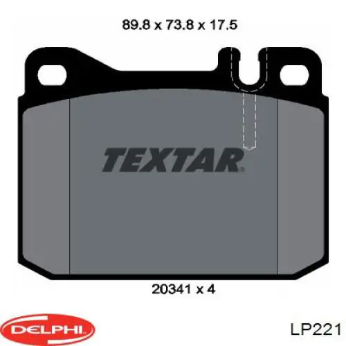 Колодки Delphi LP221 цена, от 14.24 USD