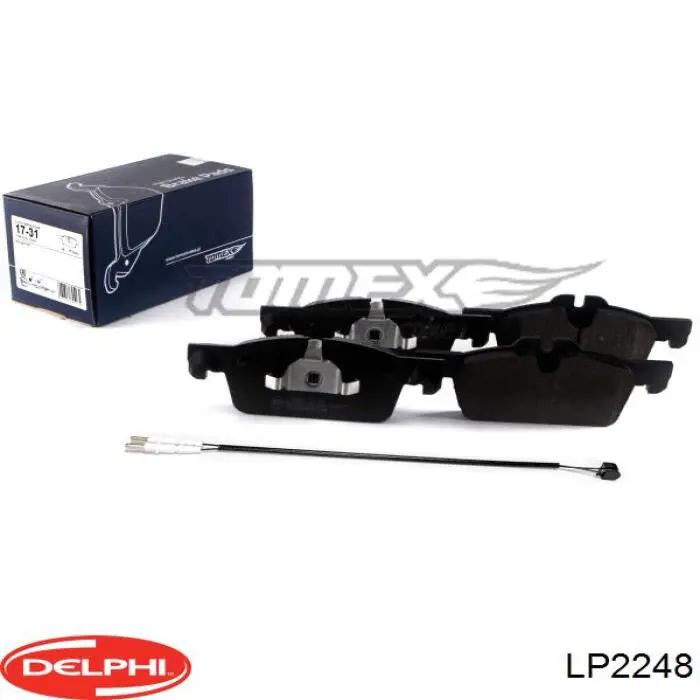 Передние тормозные колодки LP2248 Delphi