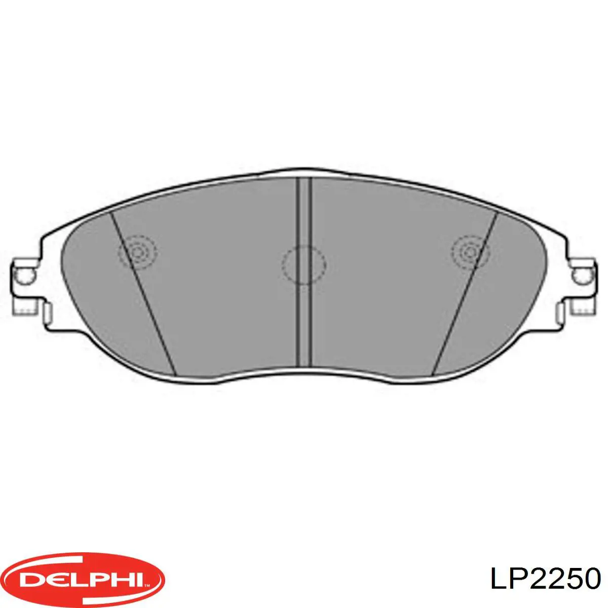 LP2250 Delphi колодки тормозные передние дисковые