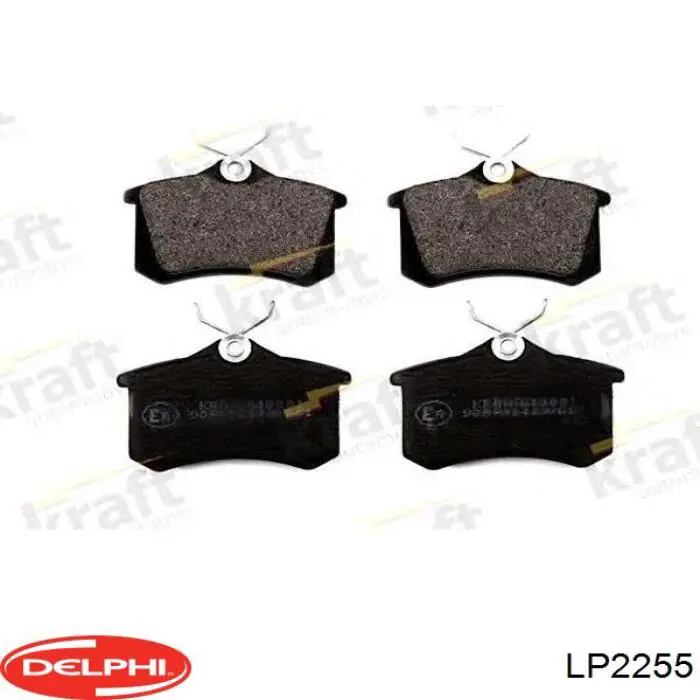 Купить LP2255 Delphi Колодки тормозные задние, дисковые