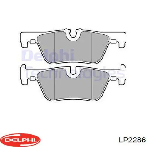 Задние тормозные колодки LP2286 Delphi