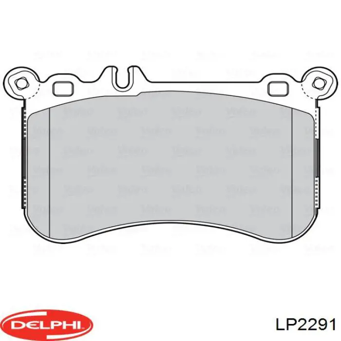 Купить LP2291 Delphi Колодки тормозные