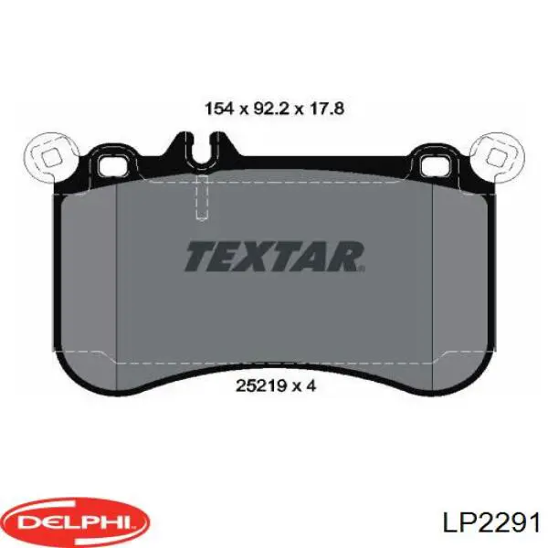 Тормозные колодки Delphi LP2291