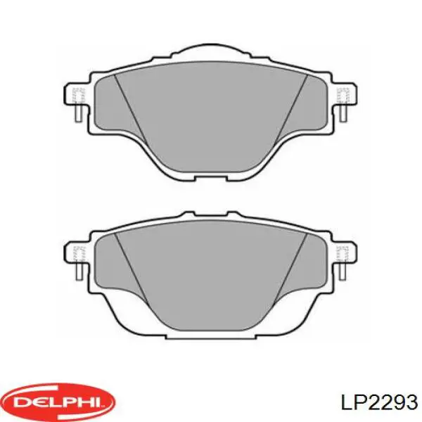Купить LP2293 Delphi Колодки тормозные