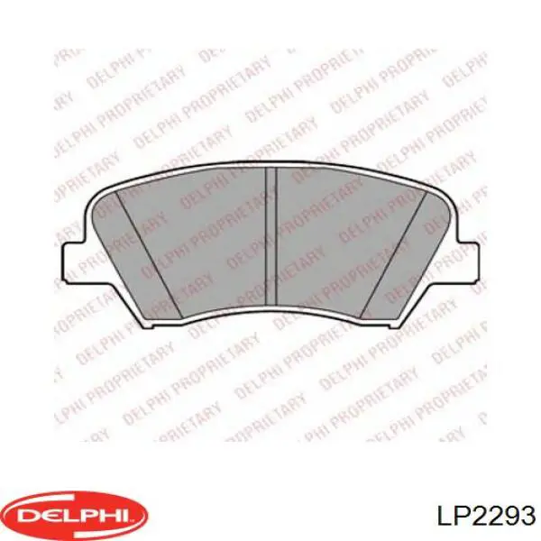 Передние тормозные колодки LP2293 Delphi