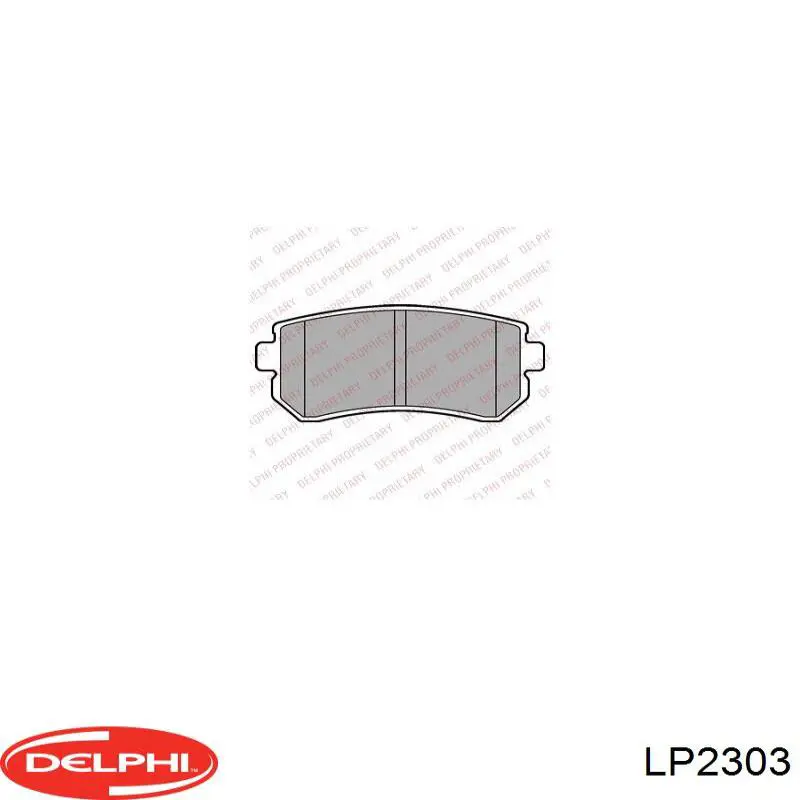Колодки дисковые  Delphi LP2303 цена, от 25.15 USD