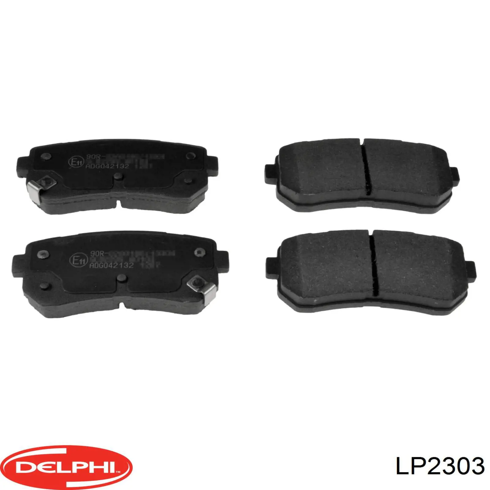 Задние тормозные колодки LP2303 Delphi