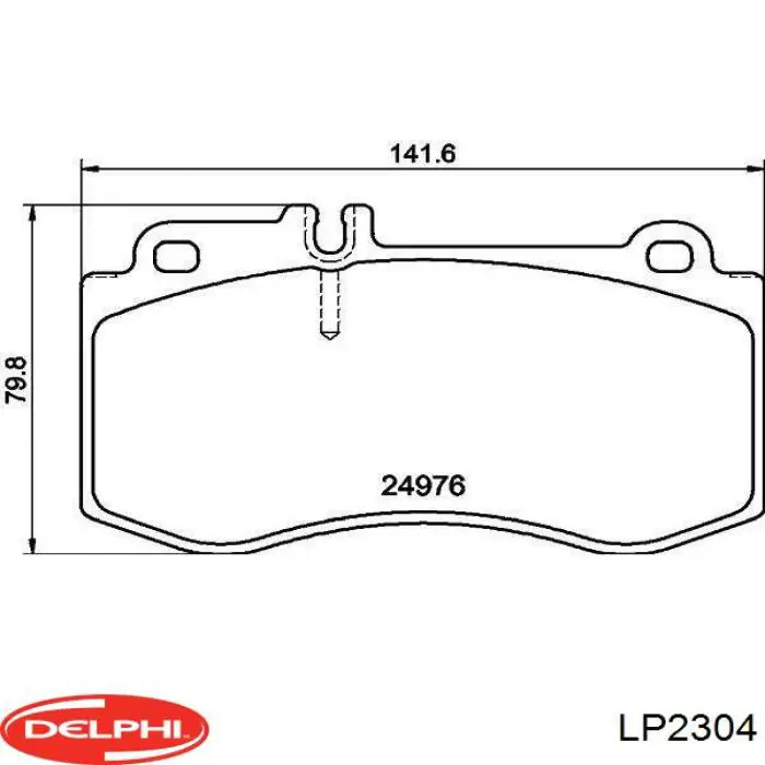 Колодки Delphi LP2304 цена, от 47.13 USD