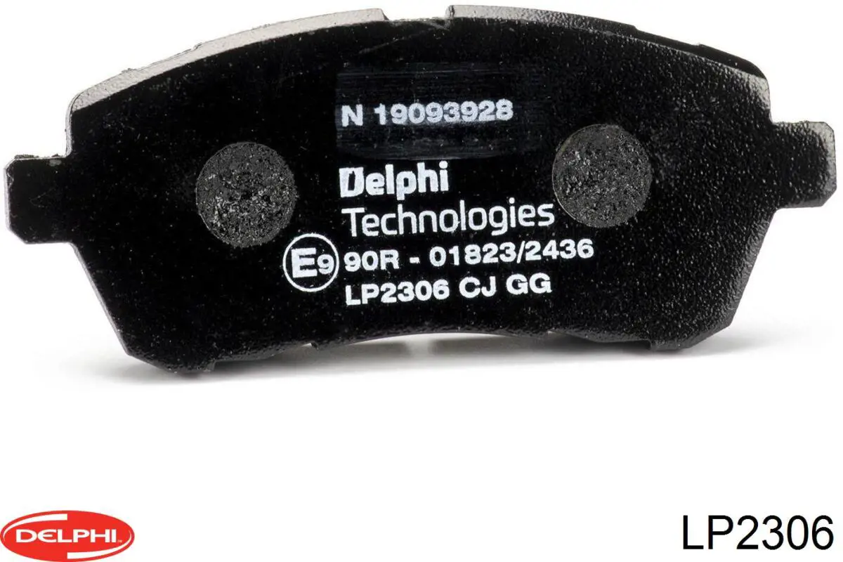 LP2306 Delphi колодки тормозные передние дисковые