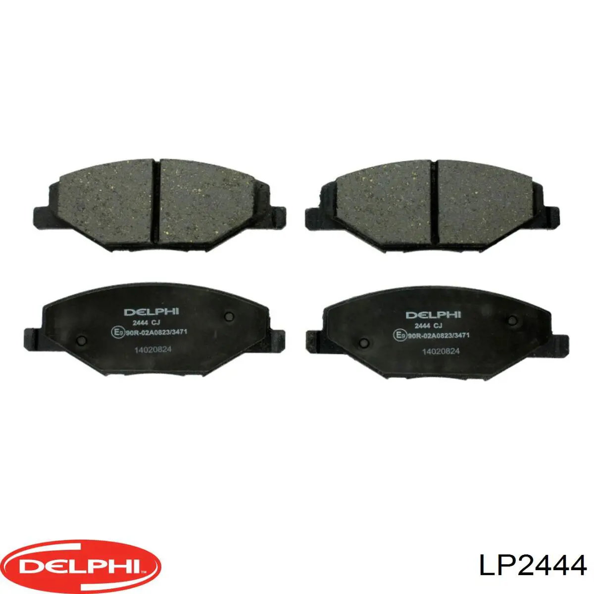 LP2444 Delphi колодки тормозные передние дисковые