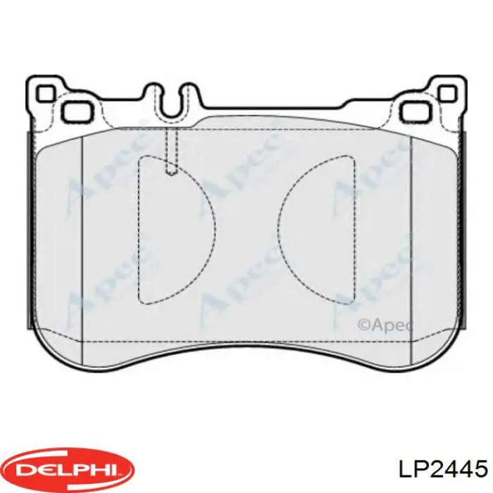 LP2445 Delphi Колодки передние