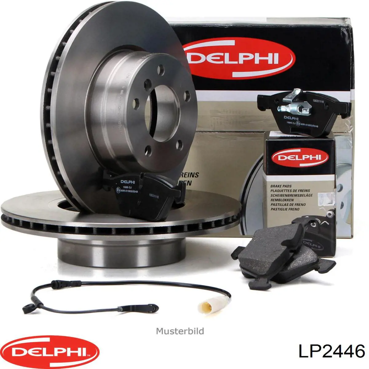 Задние тормозные колодки LP2446 Delphi