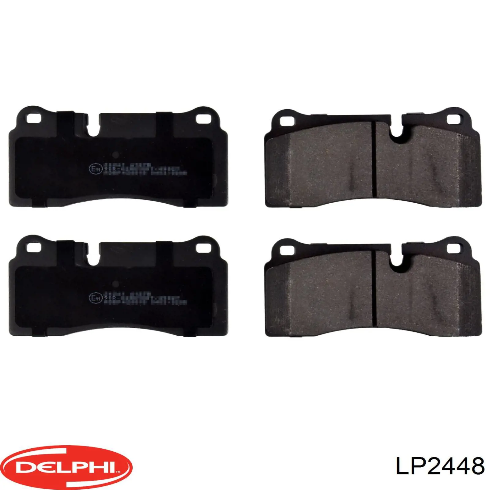 Купить LP2448 Delphi Колодки тормозные задние, дисковые
