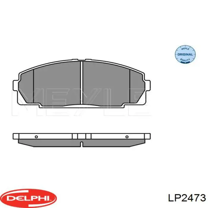 LP2473 Delphi передние тормозные колодки