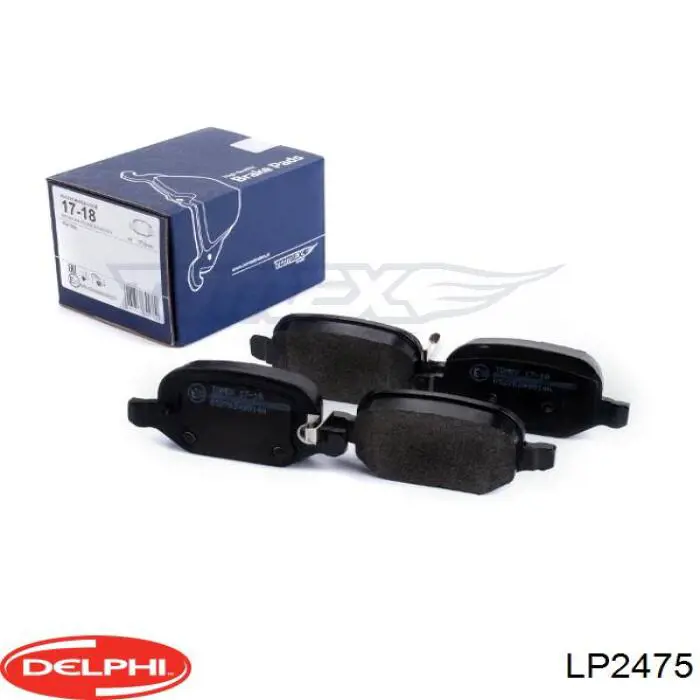 Купить LP2475 Delphi Колодки тормозные задние, дисковые