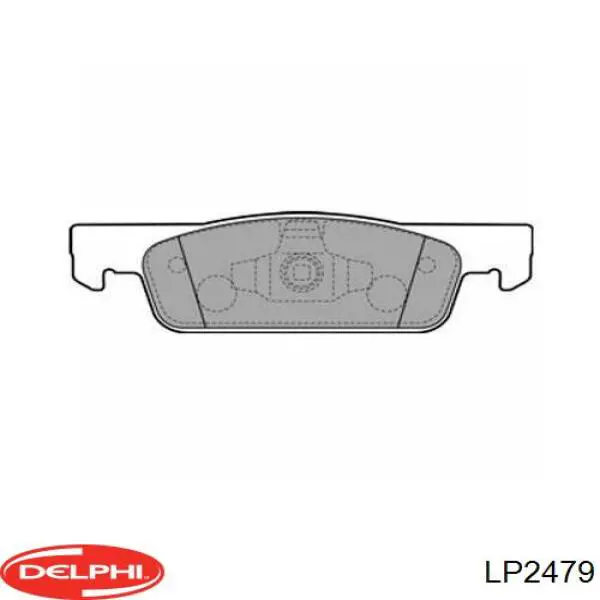 LP2479 Delphi колодки тормозные передние дисковые