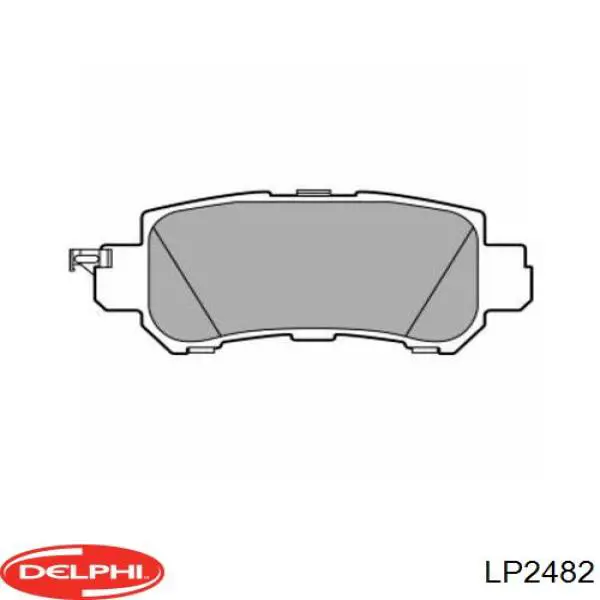 Задние тормозные колодки LP2482 Delphi