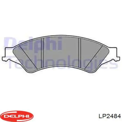 Передние тормозные колодки LP2484 Delphi