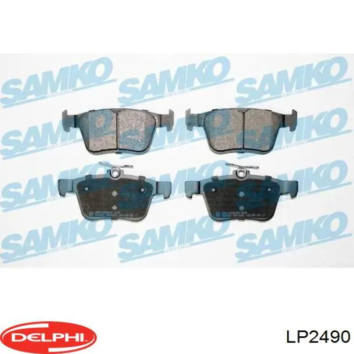 Купить LP2490 Delphi Колодки тормозные задние, дисковые
